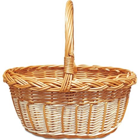 Panier en osier, panier de Pâques, panier de courses, panier de pique-nique, petit, écologique (1/5)
