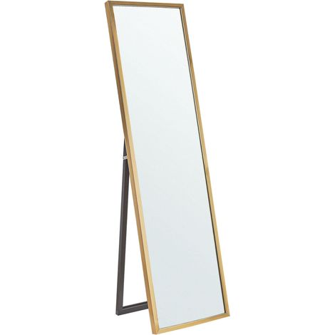 Specchio da terra con cornice oro 40 x 140 cm Torcy (1/5)