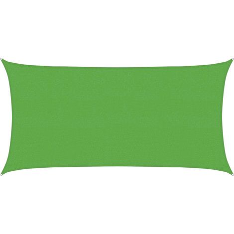 Sunshade Sail Light Green 2.5 x 6 m HDPE vidaXL