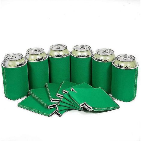 6er-Packung leere Bierdosenkühlerhüllen aus Neopren, Getränkeflaschenhalter-Green (1/3)