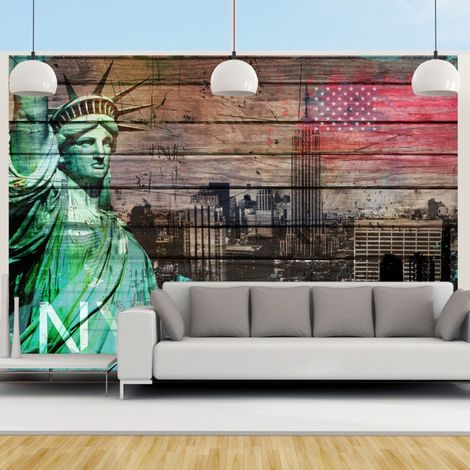 Papier Peint "NYC Symbols" 140 x 200 cm (1/2)