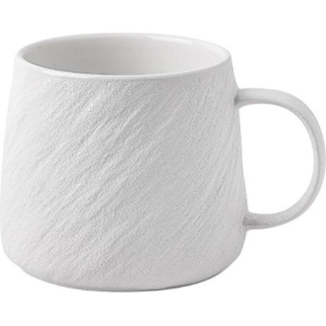 Large capacity ceramic mug, minimalist design, single water cup, suitable for tea and coffee, couple's cup set for the office and home, with an elegant aesthetic (1/5)