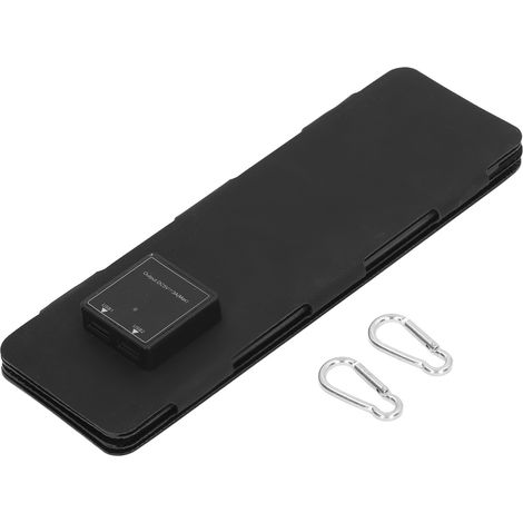 Panneau Solaire Pliable 14W 4 Panneaux ETFE, Chargeur Portable 5V 2.5A, Double Sortie USB, Noir, Sans Batterie Intégrée (1/5)