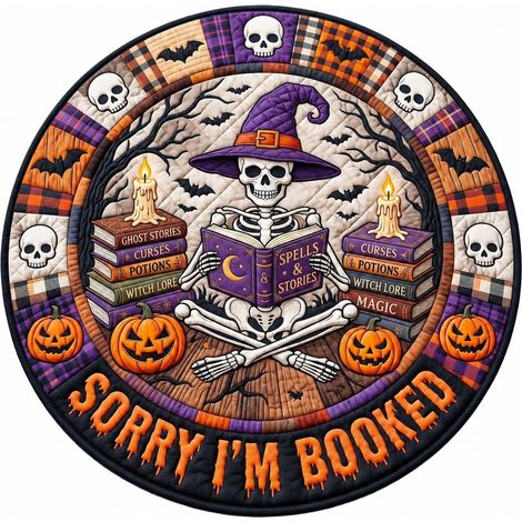 Tapis de sol rond Halloween, velours cristal, doux et lavable, cosplay, salon/chambre 60x60 cm - Style 28 (1/5)