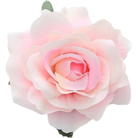 Flores artificiales, Paquete de 5, Capullos/cabezas de rosas artificiales de seda, Rosas decorativas, Flores de fondo y acento, etc, 11 x 7 cm (1/5)