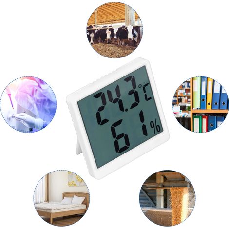 Präzisionsthermometer und Hygrometer zur Messung von Temperatur und Luftfeuchtigkeit in Innenräumen, hochpräzises elektronisches Thermometer zur Messung von Luftfeuchtigkeit und Trockenheit, afrikanis (1/5)