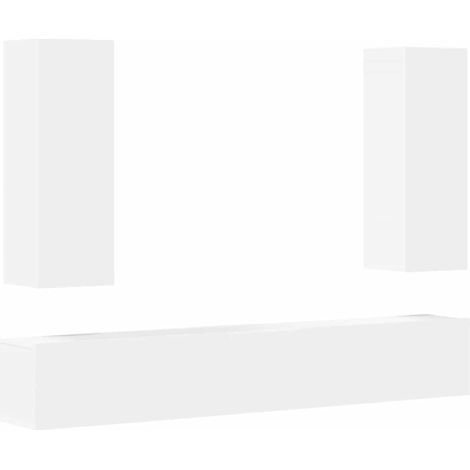 Maison Exclusive - Set di Mobili Porta TV 5 pz Bianco in Legno Multistrato (1/5)