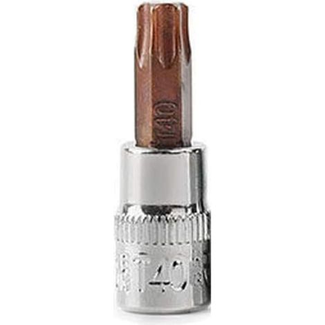 Kit de douilles Torx 6,35 mm - Tête chromée - Embout en acier S2 T30 (1/5)