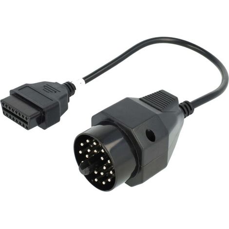 OBD2 Câble adaptateur 20Pin BMW Edibas à 16Pin Appareil de diagnostic OBD adapté aux anciens modèles compatible avec BMW 1982-2002