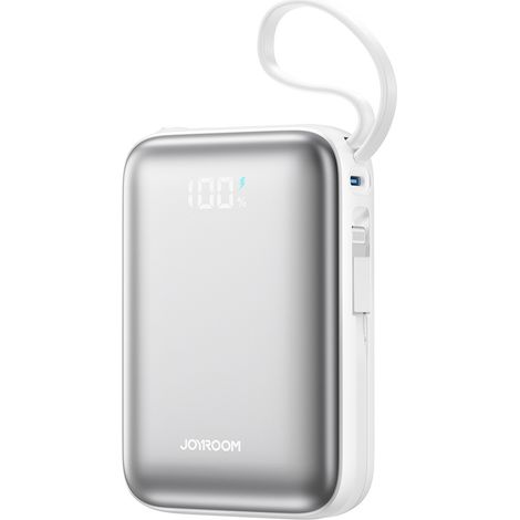 Powerbank da 20000 mAh 22,5 W USB-C con doppio cavo - Bianco (1/5)