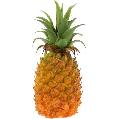 Modèle d'Ananas Artificiel Réaliste en Résine Décoration de Fruits Artificiels pour Maison Cuisine Ornement de Fruits Décoratif Moyen Accessoire Photo et Décoration Intérieure (1/5)