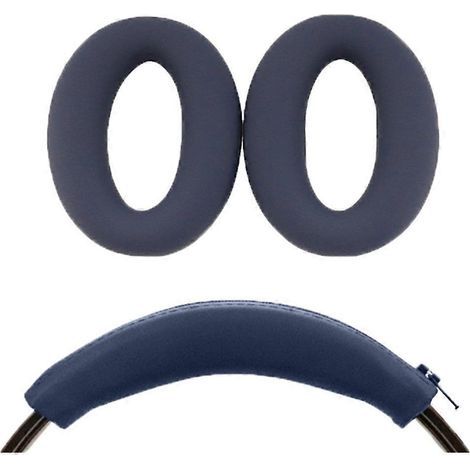Coussinets d'oreille de protection bleu foncé pour casque WH-XB910N (1/5)