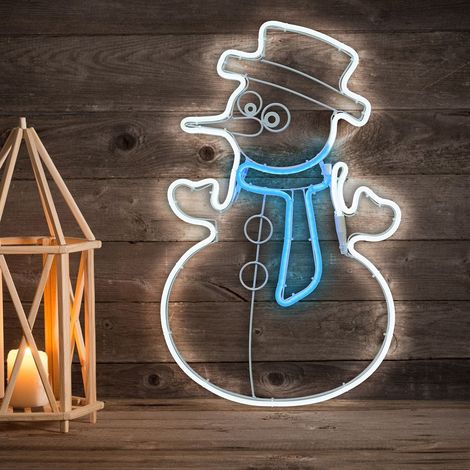 Illuminazione natalizia lotti sagoma pupazzo neve multicolor led 54769 (1/5)