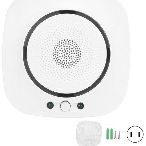 Alarme de fuite de gaz 85dB, détecteur WiFi pour application TUYA Smart Life, prise US 110-230V, testeur de fuite intelligent (1/5)