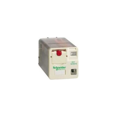 Relais enfichable universel 3 contacts OF avec led 24V AC ZELIO SCHNEIDER RUMC3AB2B7 (1/2)
