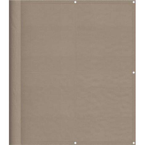 Écran de balcon taupe 120x700 100% polyester oxford (1/5)