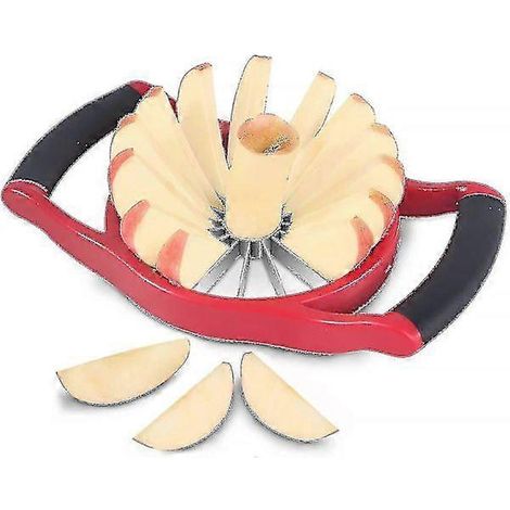 Apfelschneider, 16 Scheiben [Große Größe] Robuster und langlebiger Apfelschneider, Teiler, Keilformer, integriertes Design zum Schneiden von Obst und Gemüse (1/5)