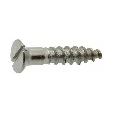 Vis à bois, tête fraisée fendue INOX - Longueur: 35 - Qualite Inox: A4 - Diamètre: 3,5