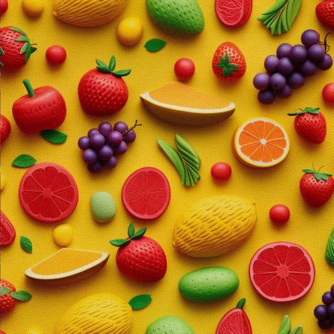 Tela decorativa para exteriores Oxford - Motivo frutal  DX6263 (1/5)