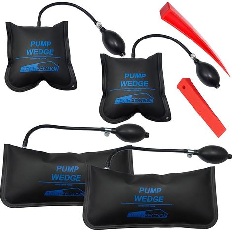 4 Pièces Coussin De Montage Gonflable Air Wedge Pump Coussin Gonflable Bricolage Air Coussiné Pompe à Air Outils à Main pour Installation des Portes Fenêtres Réparation Automobile (1/5)
