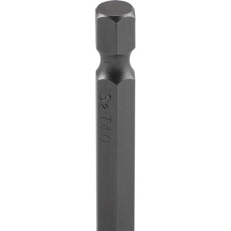 8 embouts tournevis étoile sécurisé magnétiques 1/4 hex 50 mm T8-T40 acier lot de 8 (1/5)