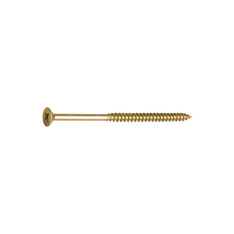 VITI TRUCIOLARE TSP CAVA PZ PARZ. FILETTATA IN ACCIAIO ZINCATO GIALLO- - ø mm.5x100 - 100 pezzi AMBROVIT