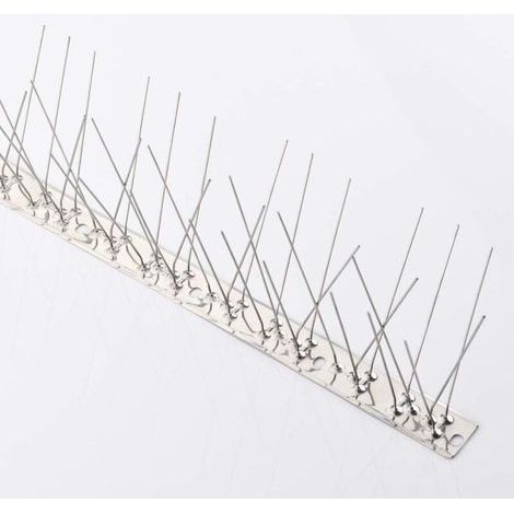 lot de 10pcs 3.3 Mètres Pointes Anti-Oiseaux en Acier Inoxydable- Pics Anti-Pigeons,Moineaux,Corneilles (1/4)