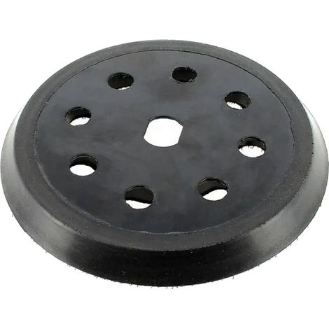 Trade-Shop Klett 8-Loch Schleifteller / Haftteller / Stützteller 125mm kompatibel mit Black & Decker BD190, KA190, SPEC375 ersetzt 797157-01 - 1 Stück (1/2)