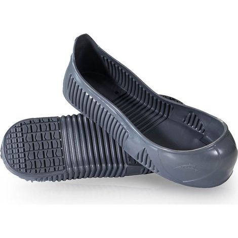 Surchaussures antidérapantes caoutchouc Easy Max – Crampons autonettoyants – Étanches – Pour sols gras et humides – Taille L – Tiger Grip