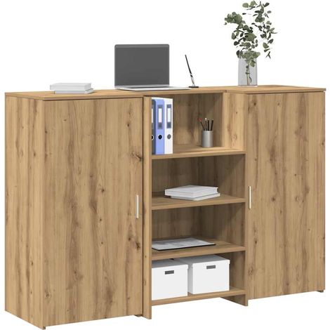 Empfangstheke Artisan-Eiche 155x50x103,5 cm Holzwerkstoff