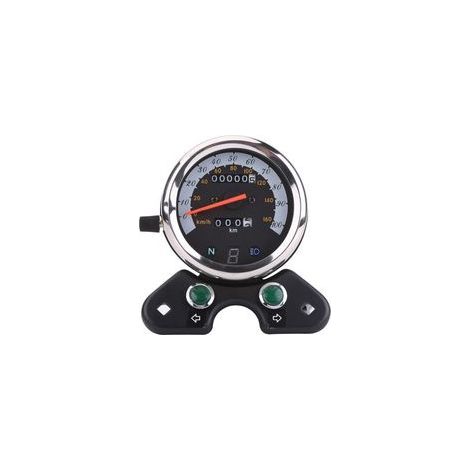 Cocoarm Instrument de Moto DC 12 V, Boîtier en Aluminium Durable, Compteur de Vitesse et Compteur Kilométrique Précis pour Motos GN125, Installation Facile (1/5)