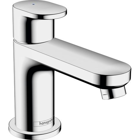 Vernis Blend - Grifo mezclador de lavabo de agua fría sin desagüe automático, grifo de baño con caño de 59 mm de altura, ahorro de agua (EcoSmart), cromado, 71583000 (1/5)