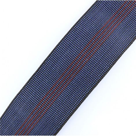Secodir – Sangle élastique 70 mm x 20 m – Extension 30% pour sanglage de sièges – Flexibilité et robustesse professionnelle – Coloris bleu/rouge (1/4)