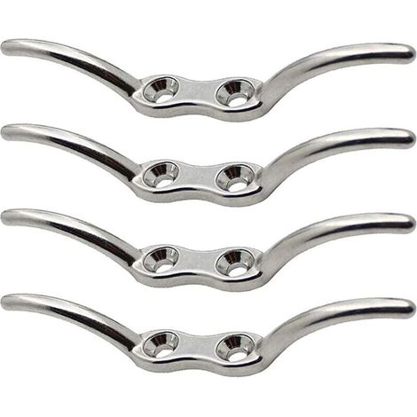 Gancho de amarre Gancho ciego Gancho de cala de mástil Gancho de cala de acero inoxidable para persianas Cortina de cuerda Base de cubierta de muelle de yate Accesorios de amarre de barco marino 4 pie (1/5)
