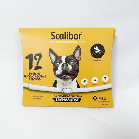 Collier anti-puces et anti-tiques pour chiens, marque Scalibor, en stock -- Chiot portugais, 48 cm. (1/4)