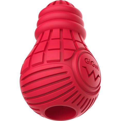 Jouet interactif pour Chien et Chat, en Caoutchouc Durable, stimule l'intellect, résistant aux morsures, diamètre 10,5 cm, Couleur Rouge Vif, Jouet à remplir
