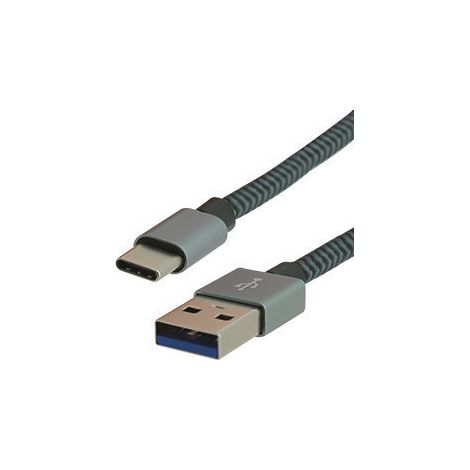 Cordon USB-C™ SuperSpeed Soft Touch gaine tissu pour charge et synchronisation 1 mètre - FUJIONKYO - 423402