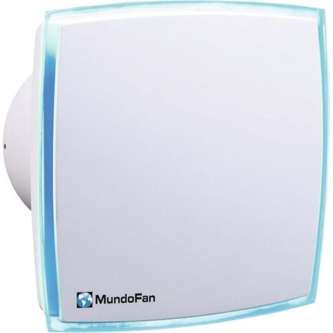 Extractor de baño decorativo blanco con Led integrado Decorled-mu Blanco 150mm Blanco 150mm (1/5)