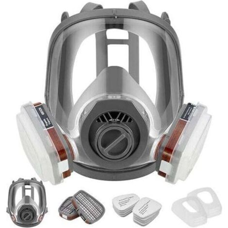 Respiratore riutilizzabile con filtro per la protezione da fumi e particelle. Maschera antigas antipolvere per lavori di pittura, verniciatura, falegnameria e agricoltura.