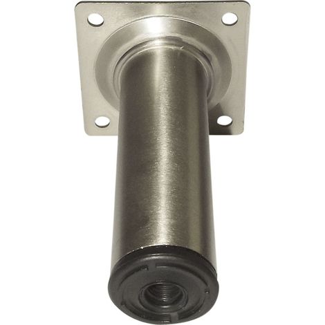 Möbelfüße Tischbeine rund Möbelbeine ø 30 mm Länge 300 mm Stahl Edelstahl-Effekt (1/3)