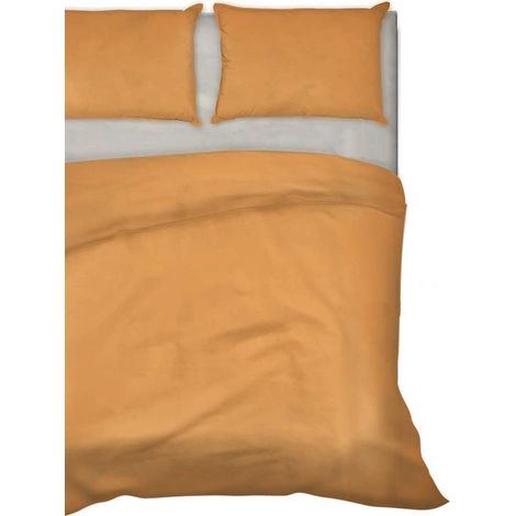 IlGruppone Completo Letto Lenzuola Tinta Unita bicolore 100% Cotone Made in Italy 6 Misure VanigliaBeige - 2 Piazze Maxi