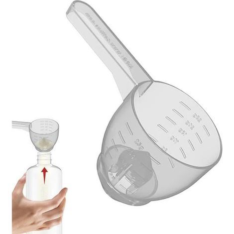 Cuillère Doseuse - Pratique - Entonnoir en Plastique - Échelle Graduée - 1 Pièce (1/4)