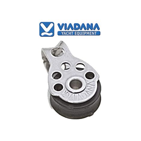 Poulie simple block 5mm inox viadana