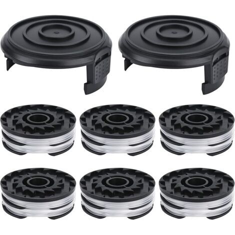 Pair Lot de 8 bobines de fil compatibles avec les coupe-bordures électriques Parkside LIDL PRT 550 A1, PRT 550 A2, PRT 550 A3, PRT 550 A5, PRT 550 B6, PRTA 20-Li B2, PRTA 20-Li C3 Longueur 10 m Ø (1/5)