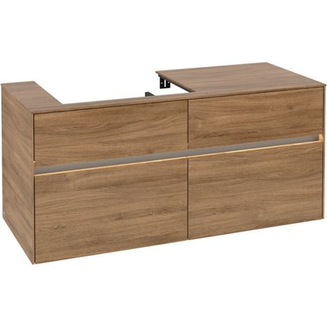 V&B Waschtischunterschrank Collaro 120x54,8x50cm, WT l, LED 8,8 W, Kan Oa (1/3)