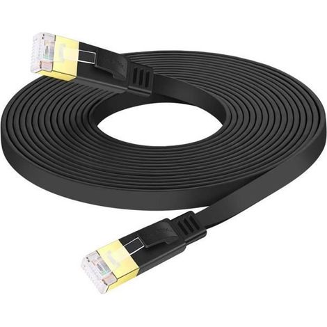 Câble Ethernet Cat 8 - OTBACT - 10M - 40Gbps - 2000MHz - Compatible PS5/Xbox/PC (1/4)