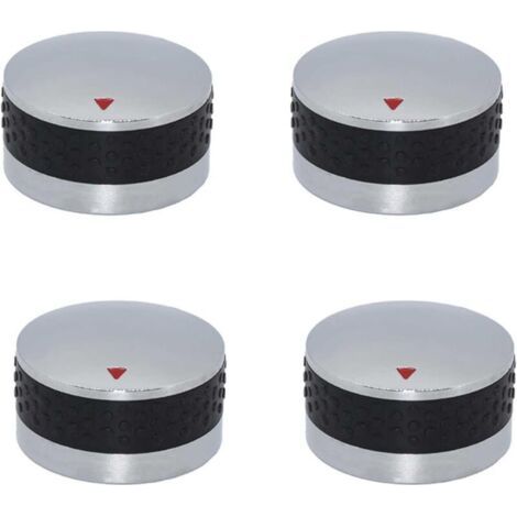Lot de 4 boutons de commande universels pour barbecue à gaz, 50 mm, pour cuisinière/four/grill 50 mm (1/4)