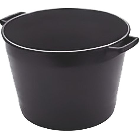 MASTELLOTTO PER EDILIZIA Lt. 45 Ø cm. 45x35,5 h - Nero