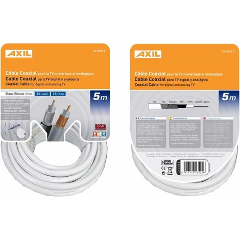 CABLE ANTENA COAXIAL 19 VATC AXIL 5 MT