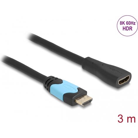 Cable HDMI Macho-Hembra 48 Gbps 8K 60 Hz  3.00 m